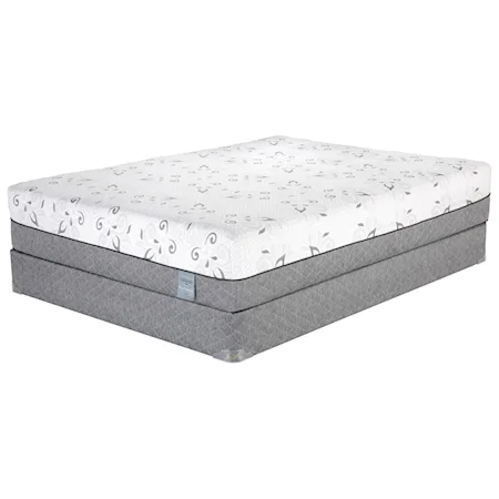 Queen 12" Natural Latex Mattress and 5" Low Profile Heavy Duty Wood Foundation